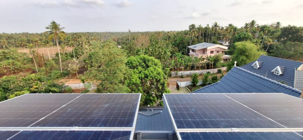 5kw solar OnGrid power plant, Velayanad, Irinjalakuda