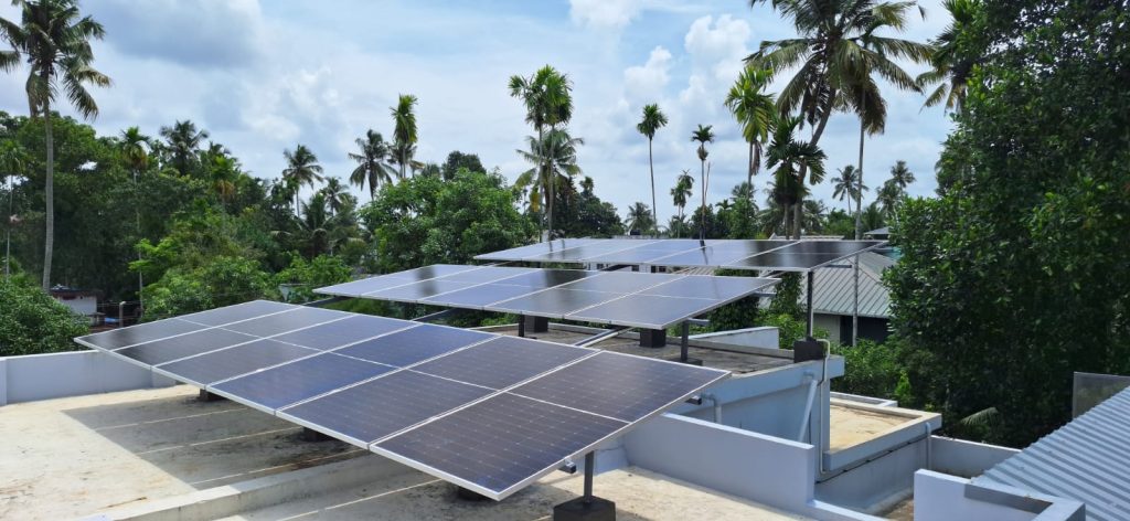 5kw solar OnGrid power plant, CCMK Road, chalakudy