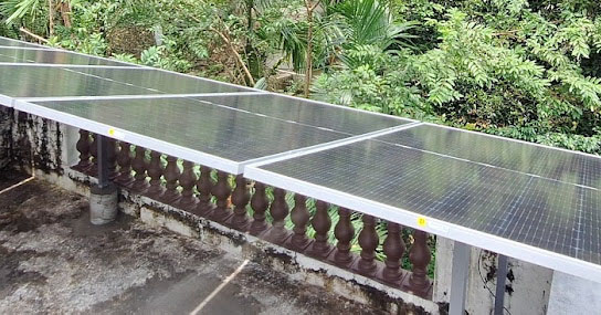 3kw at Edakkunnu with V Guard Inverter and Premier Energies modules