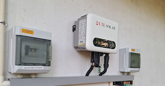 3kw Solar Ongrid plant installation by Rysun at Kombidi