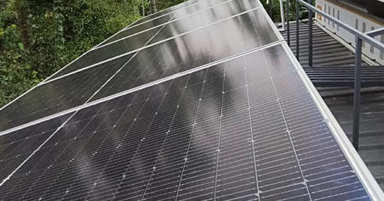 3kw Solar Ongrid plant installation by Rysun at Aanathadam, Aloor, Thrissur.