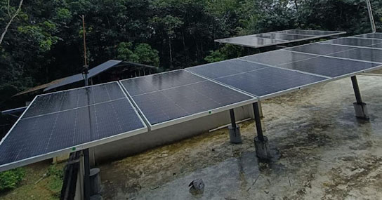 5kw Solar Ongrid power  plant installation by Rysun at Adoor, Pathanamthitta