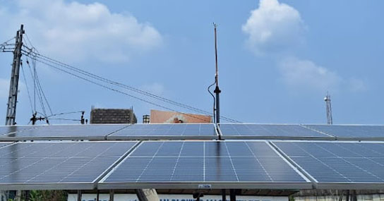 5kw Ongrid solar system at Potta Jn. Chalakudy